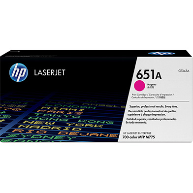 HP CNHPCE343A 651A Magenta Toner Cartridge (16,000 Pages)